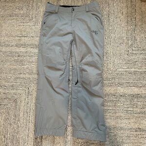 Obermeyer Gray Waterproof insulated Ski Pants men’s size medium snow